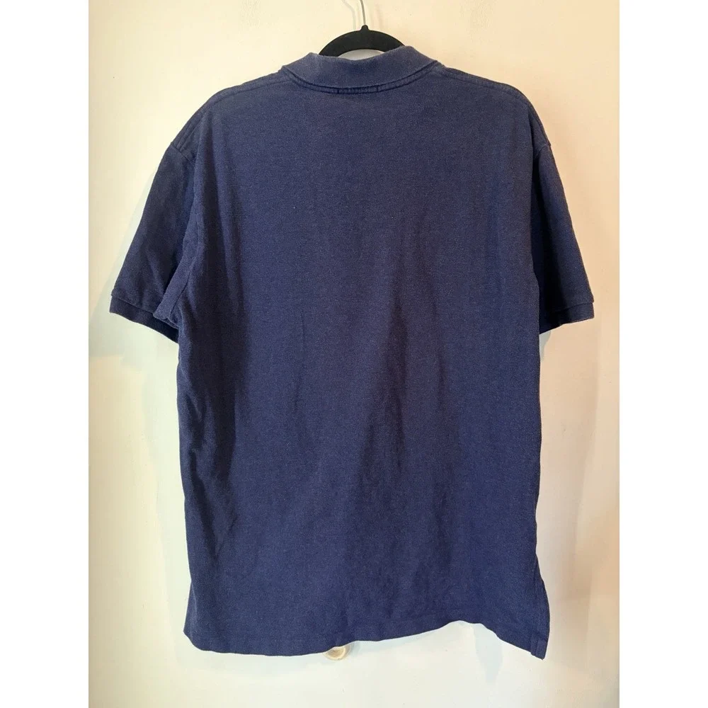 Polo Ralph Lauren Polo Shirt Mens XL Blue Red Pony Cotton Classic‎ Preppy Rugby
